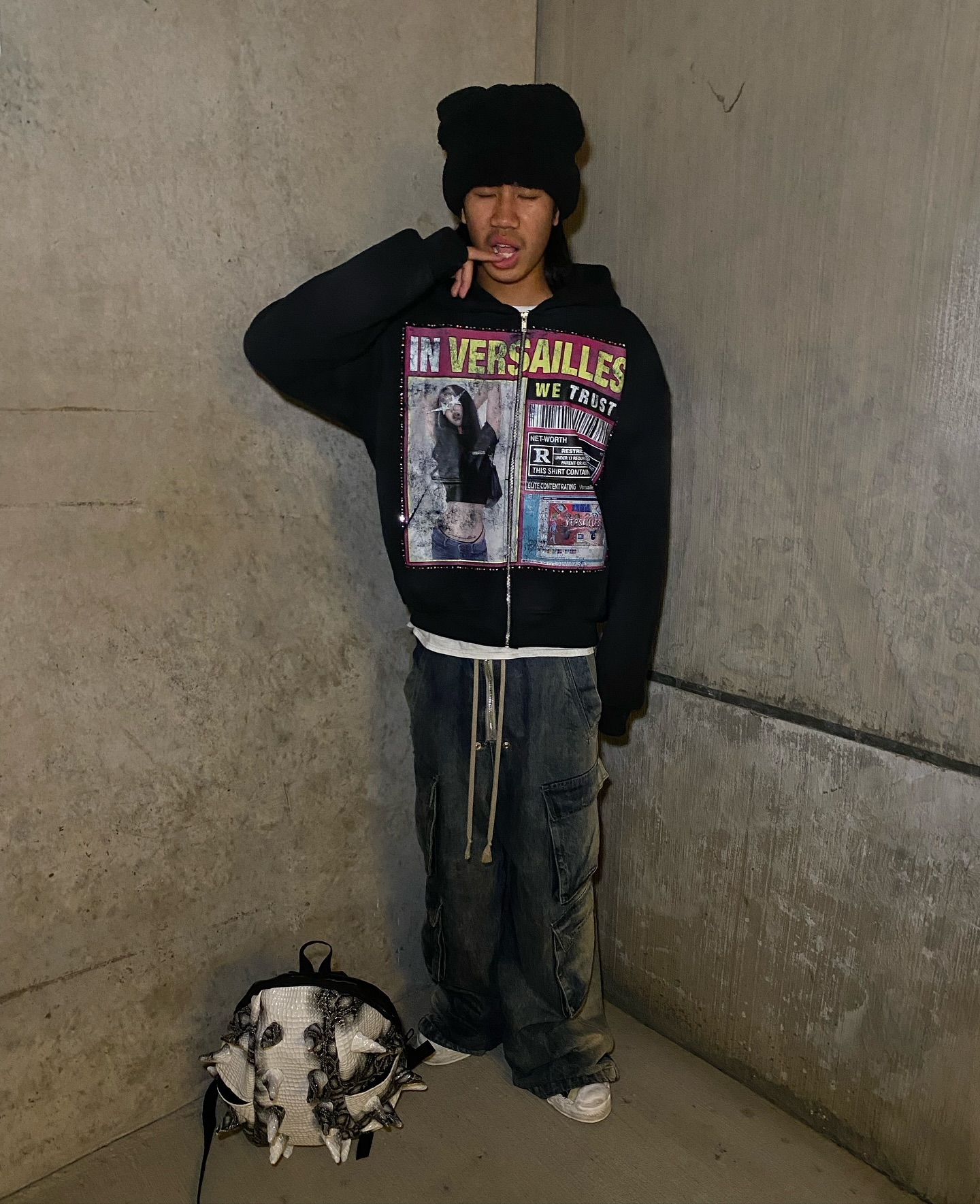 Versailles Graphic Zip Hoodie